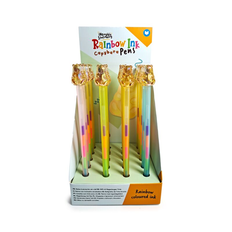 Capybara regenbooginkt pen