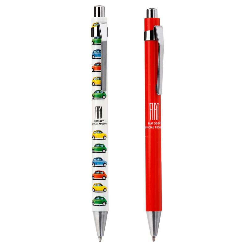 Retro Fiat 500 Duo Pennes Set Black