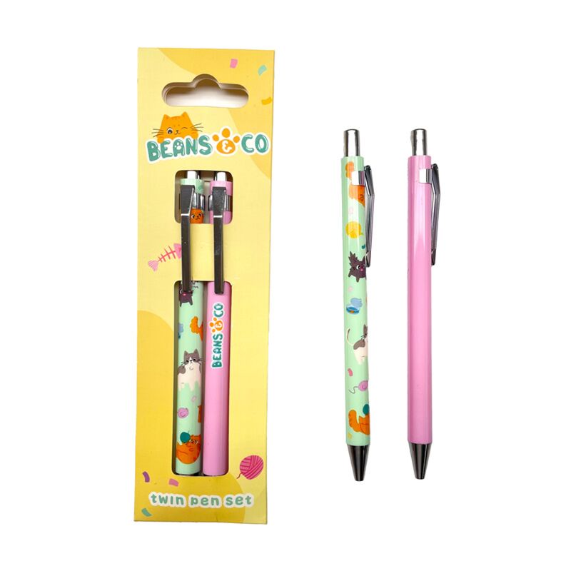 Bounen CO Cat Duo Pen Set schwaarz