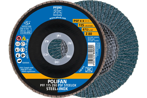 Pferd lamellenschijf 115mm z80 steelox | 10 stuk stuks