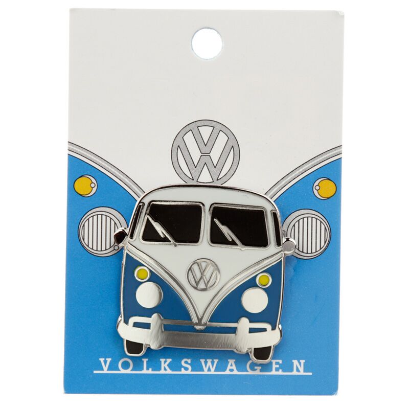 Volkswagen kombi vw t1 modra emajlirana značka gumba