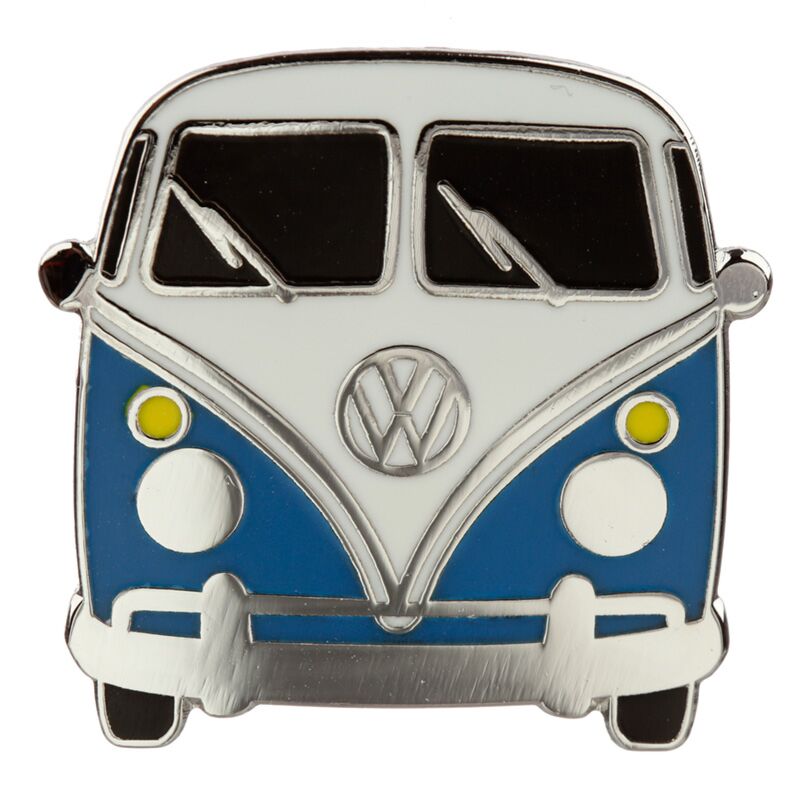 Volkswagen van VW T1 Blue enamel button Badge