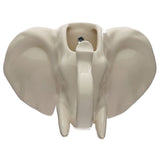 Ceramic elephant head wall decoration flower pot indoors