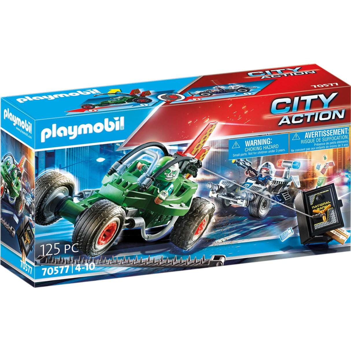 Playmobil City Action Politiekart Achtervolging van de Kluisrover 70577