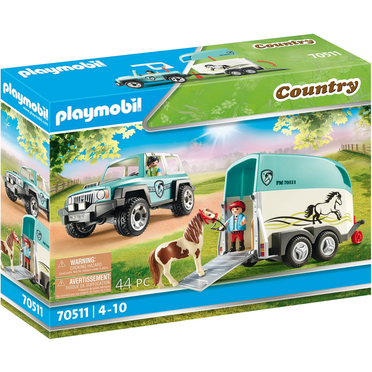 Playmobil Country Auto s přívěsem 70511