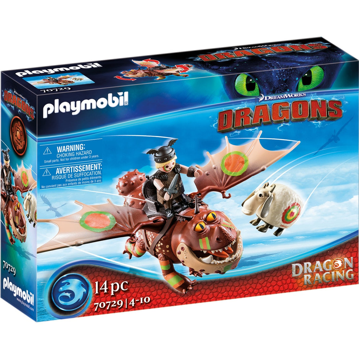 Dragon Racing Playmobil Dragons: ribja noga in slanina