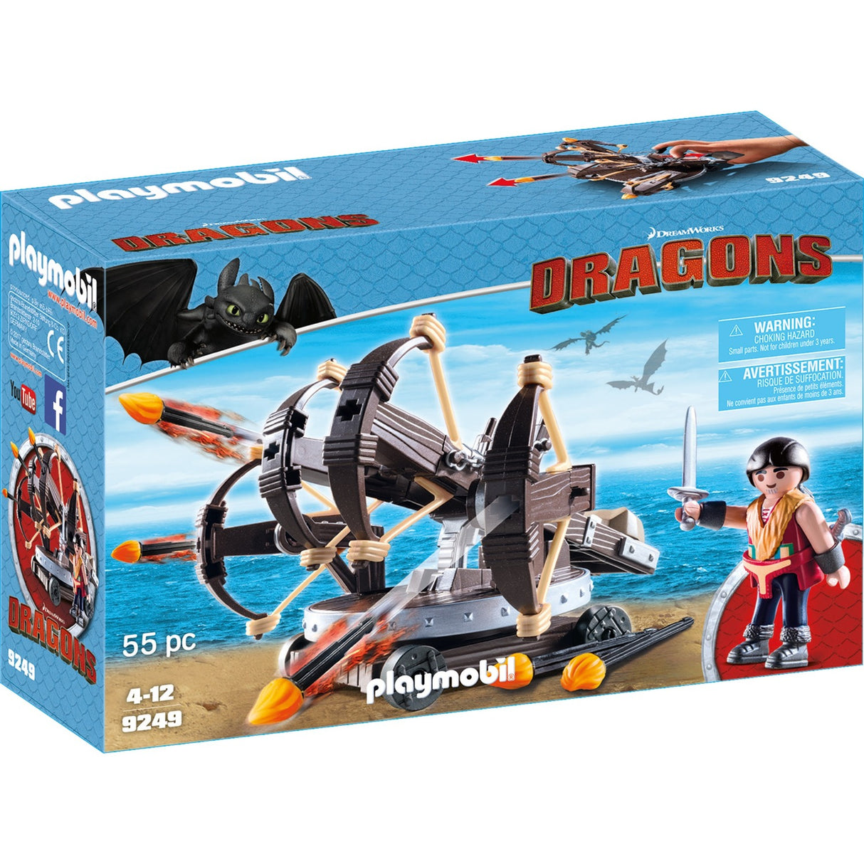 Playmobil Dragons Eret with four -fold ballista