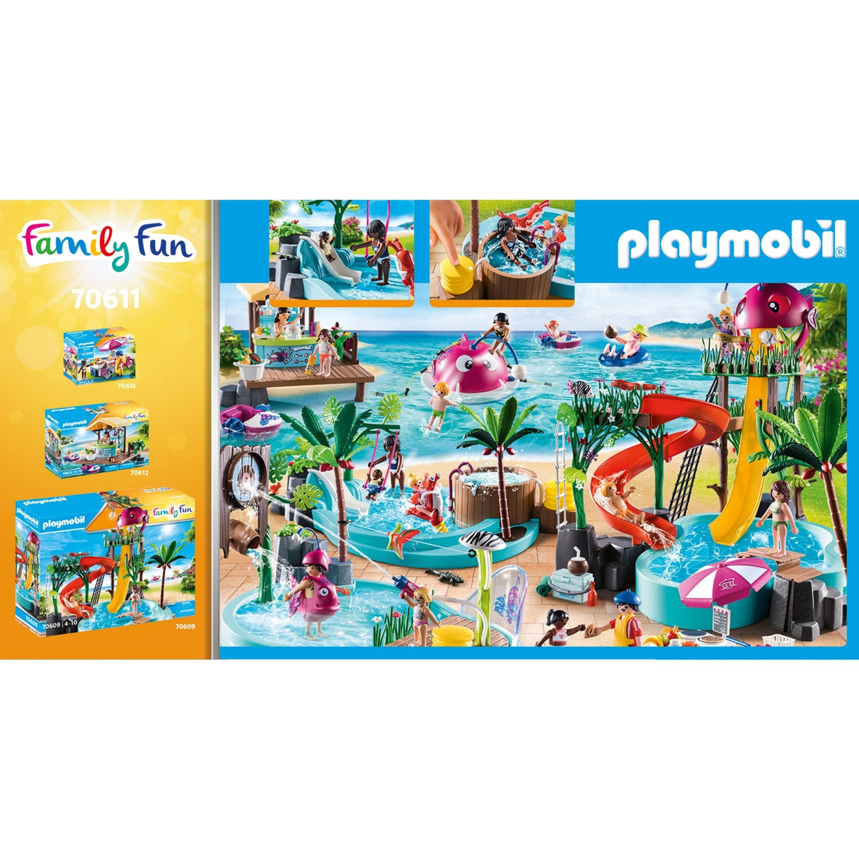Playmobil Family Fun Children's swimming pool with Whirlpool 70611