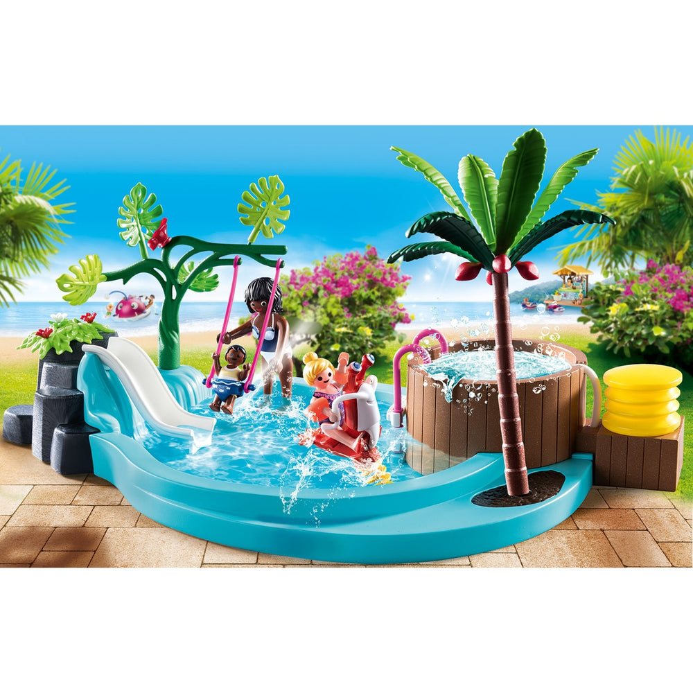 Playmobil Family Fun Children's Pool With Whirlpool 70611