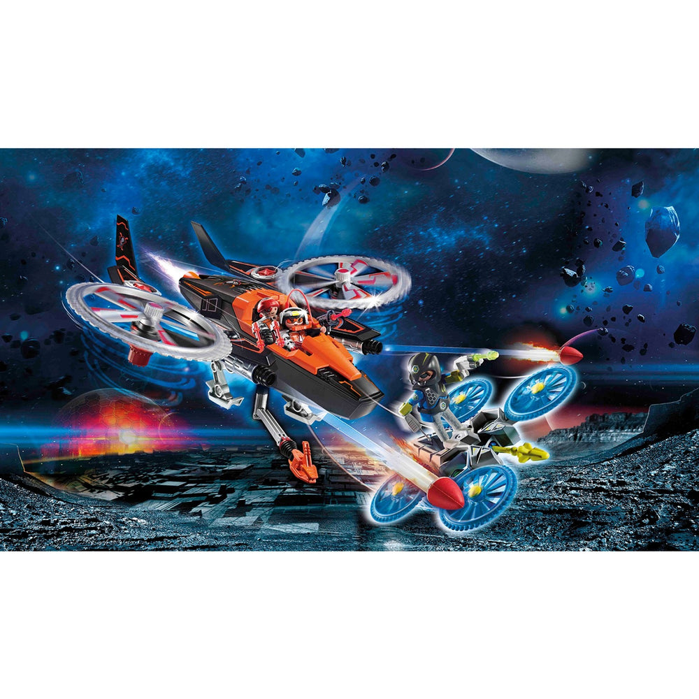 Playmobil Galaxy Police Galaxy Pirate Helicopter