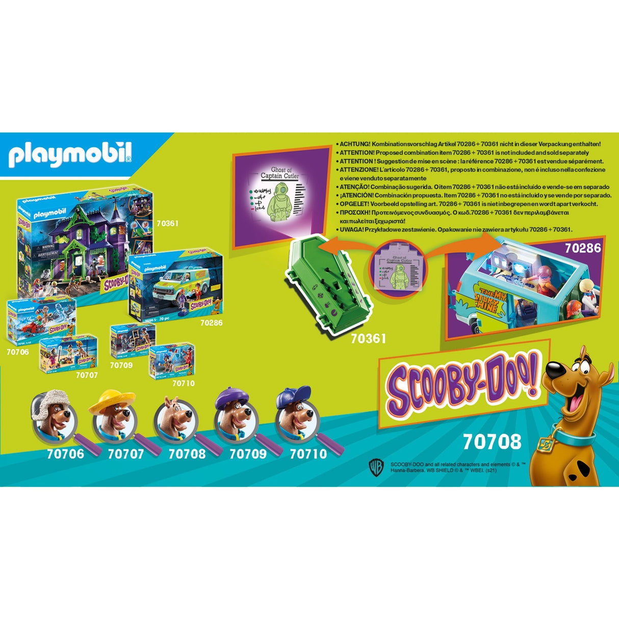Playmobil Scooby-Doo! Avventura con fantasma o capitano Cutler