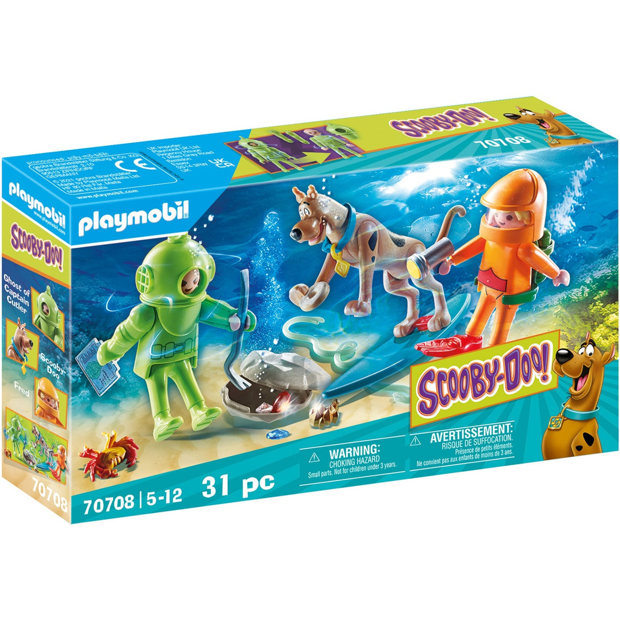 Playmobil Scooby-Doo! Avventura con fantasma o capitano Cutler