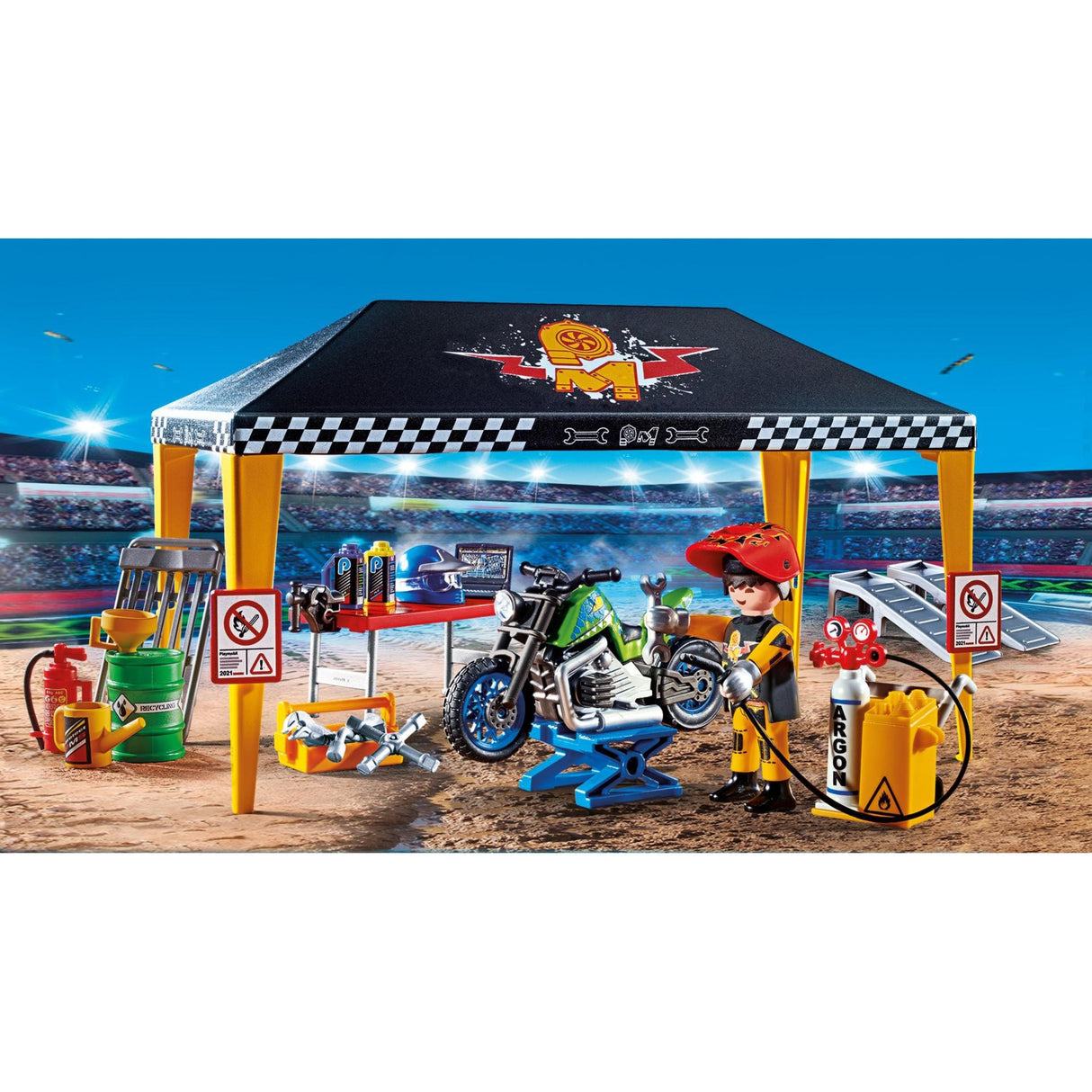 Tenda sul posto di lavoro di PlayMobil Sunthow 70552