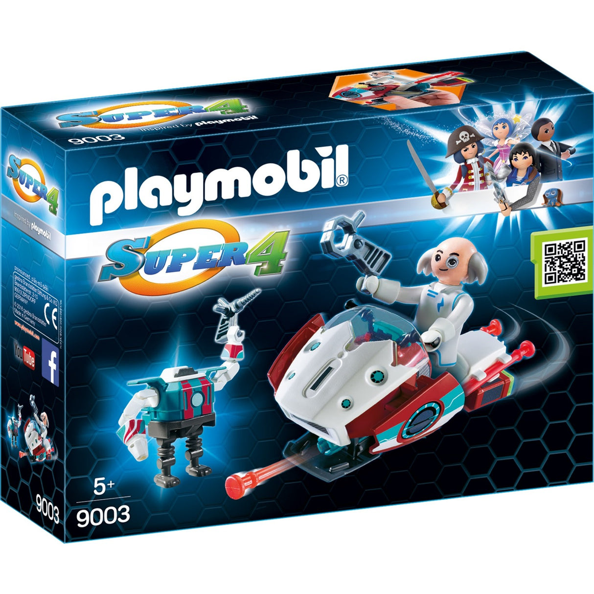 Playmobil Super 4 Skyjet con Dr. X Robot