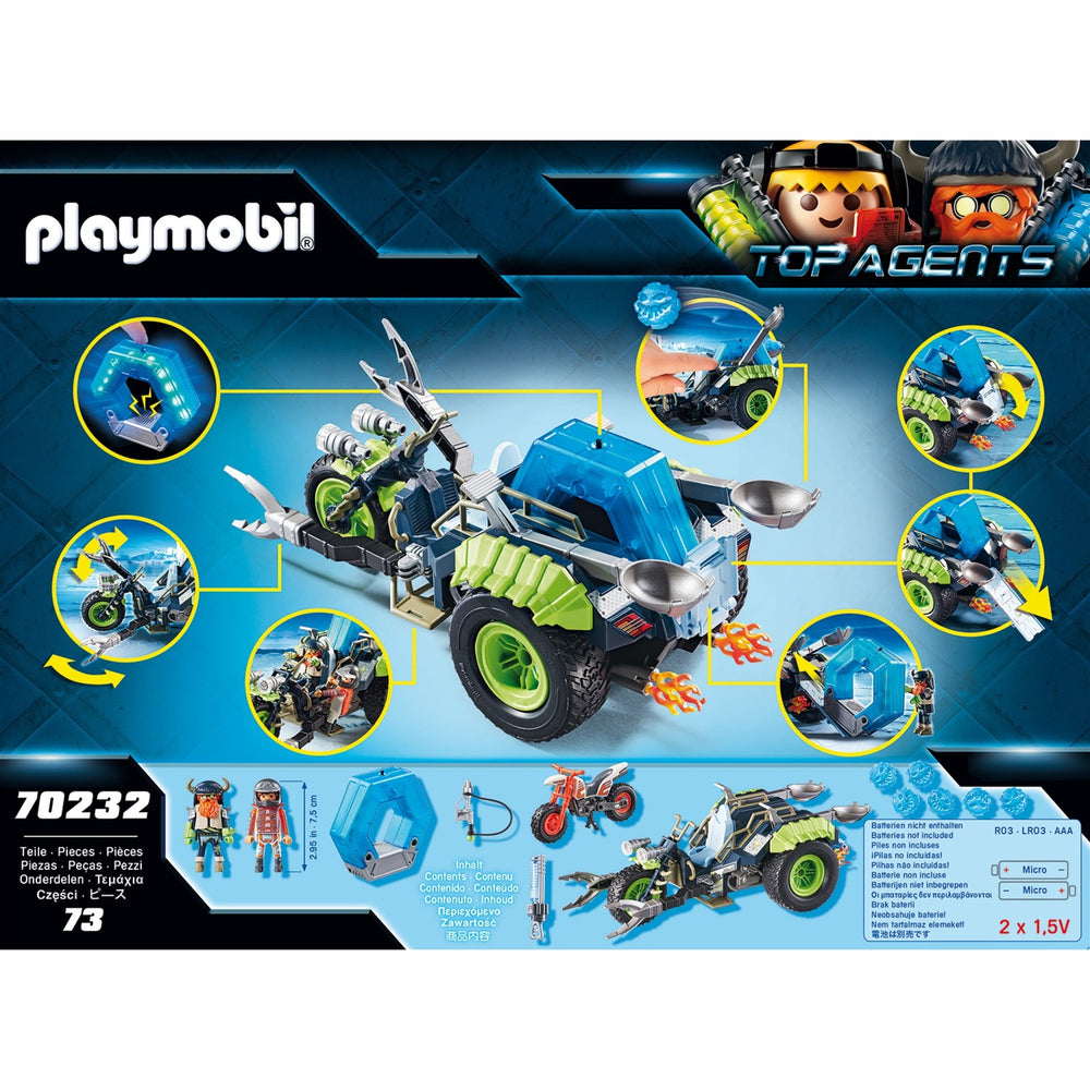 PLAYMOBIL Top Agents Arctic Rebels snow trike