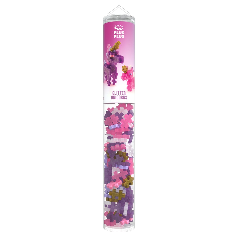 Plus plus plus-plus glitter unicorns 100 pcs tube (4373)