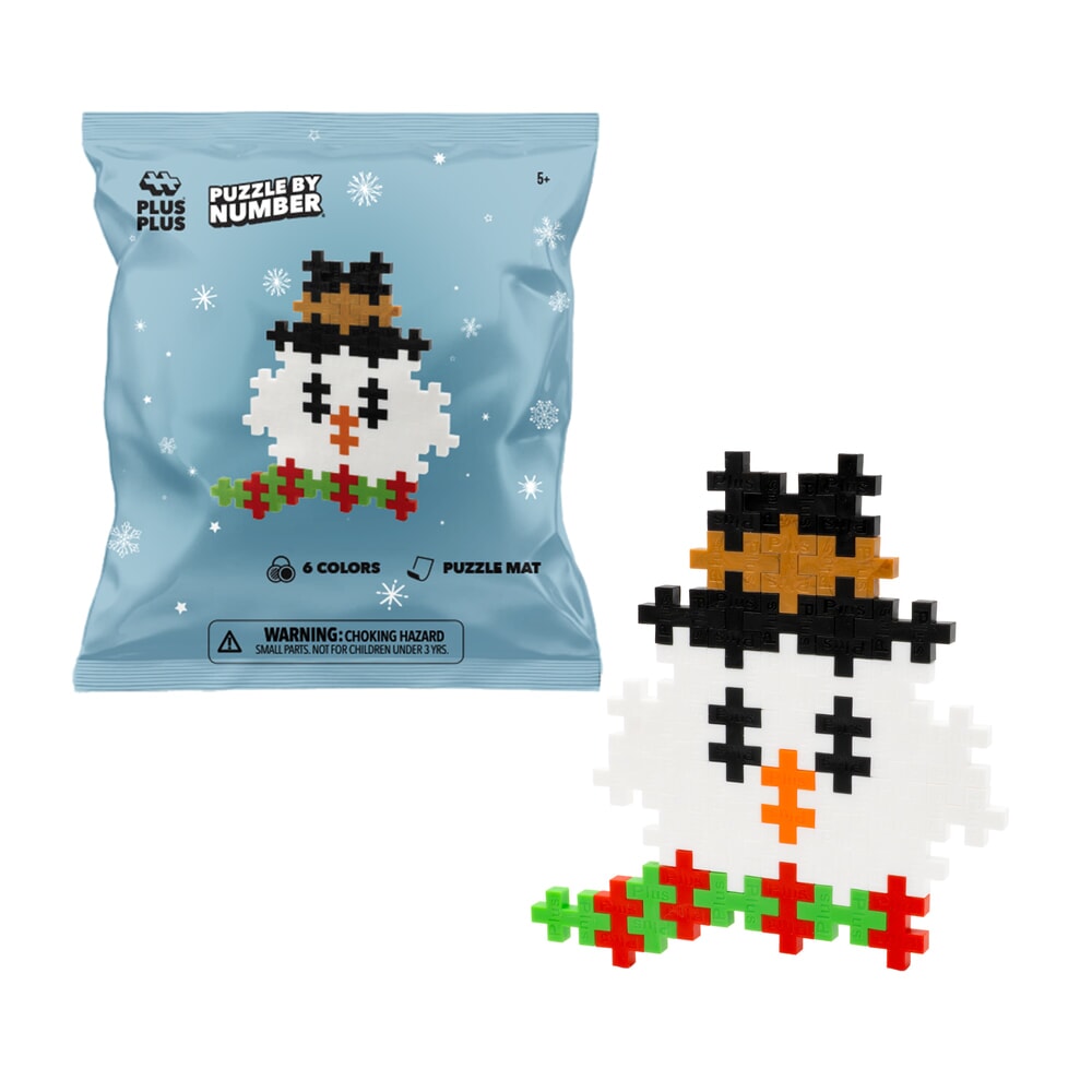 Plus-Plus Puzzle by Number - Christmas - Snowman (4412)