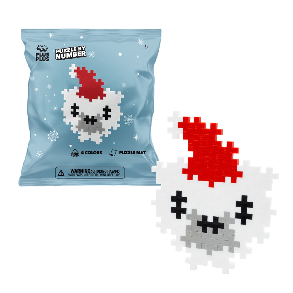 Plus-plus puzzle by number Christmas - polar bear (4414)