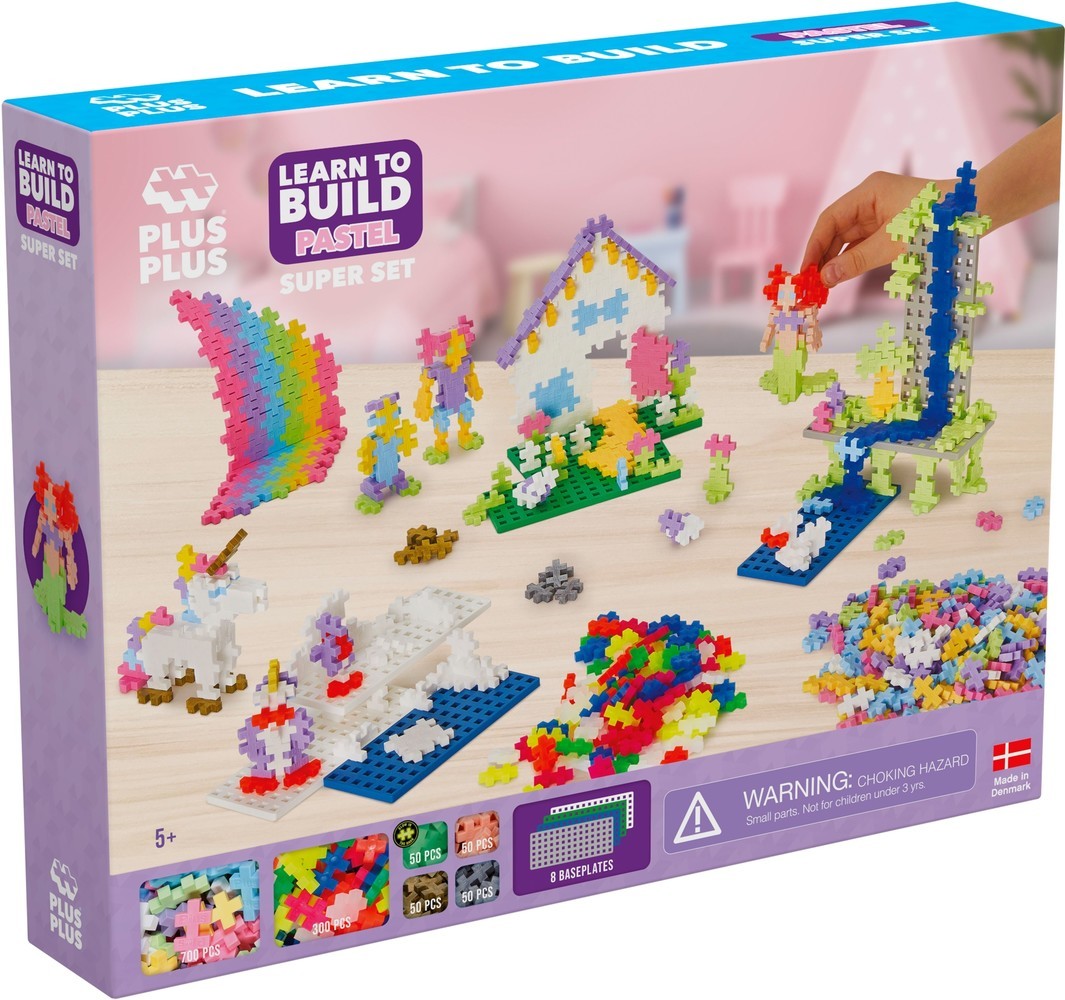 Plus plus learn to build pastel plus-plus: 1200 stuks (3812)