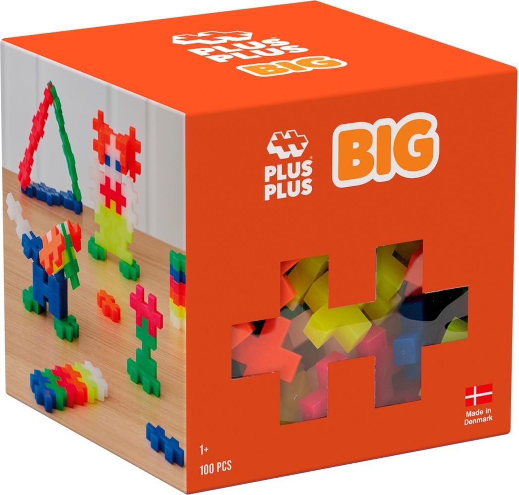 Plus plus neon big plus-plus: 100 stuks (3411)