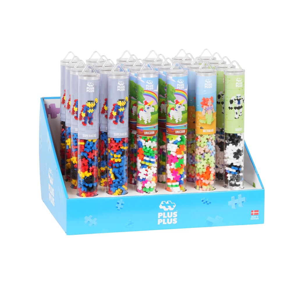 Plus plus characters: 24 stuks tube plus-plus display (7235)