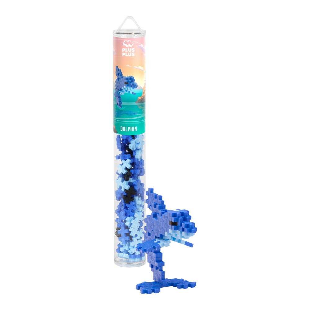 Plus plus plus-plus dolfijn: 100 stuks tube (4325)
