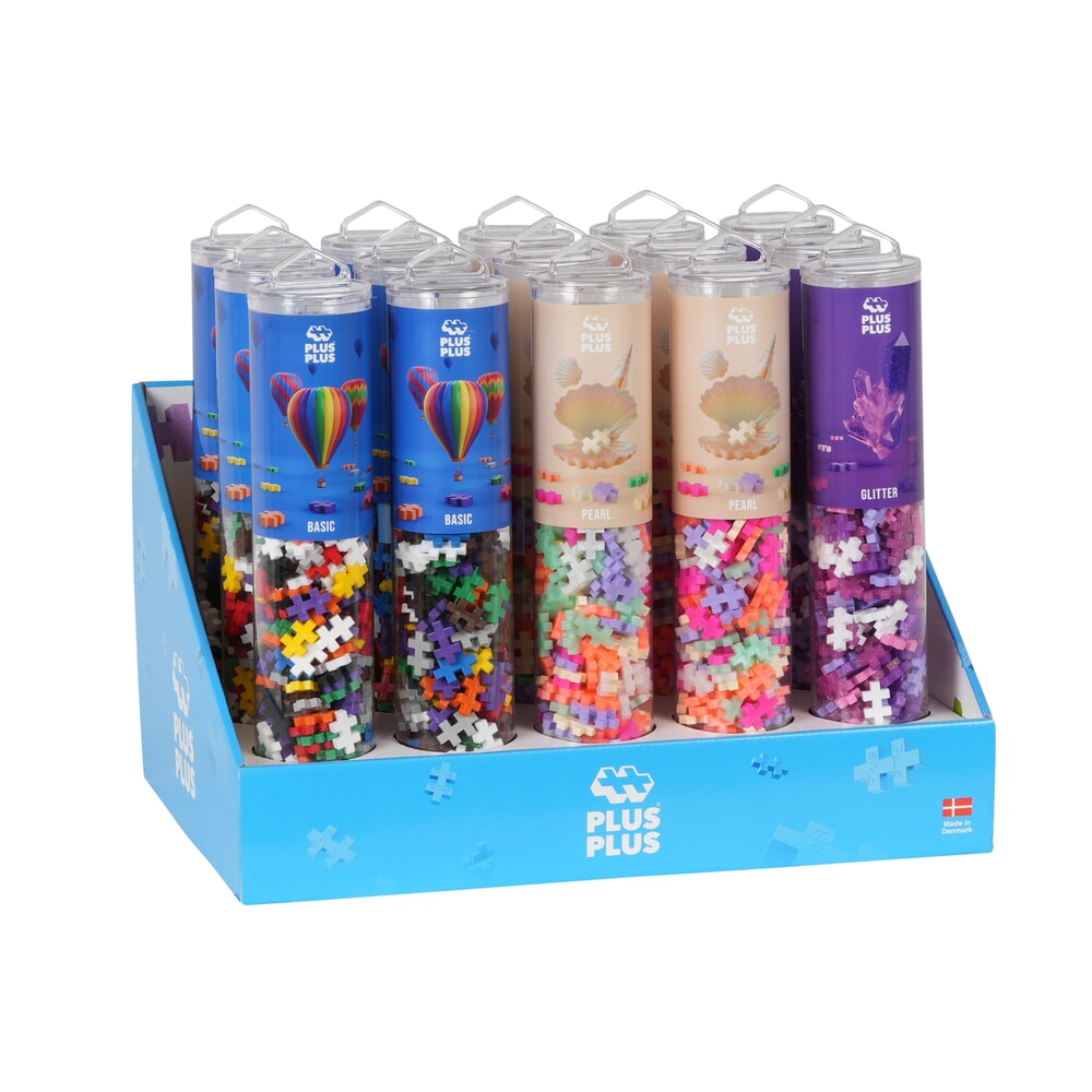 Plus plus plus-plus 240 stuks. pearl and glitter tubes: 15 stuks (7460)