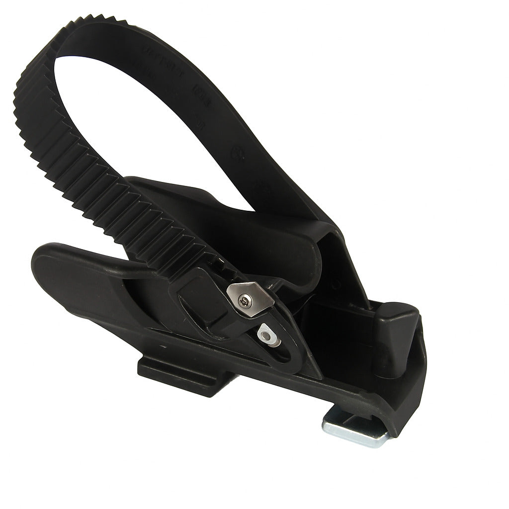 Pro-user wheel stopper with tension strap left diamond