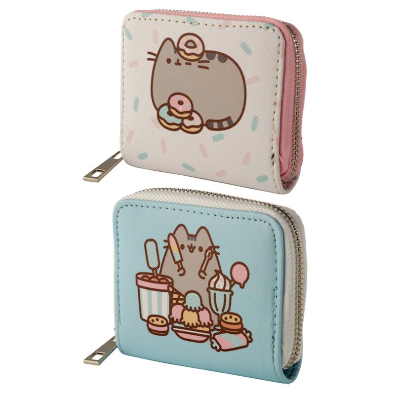 Pusheen foodie kat rondrits portemonnee - small