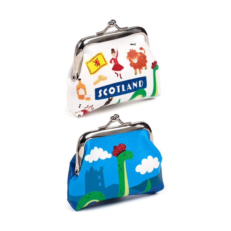 Portafoglio souvenir scozzese con taglio