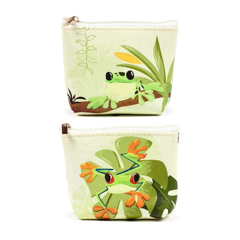 Billetera de ranas tropicales PVC