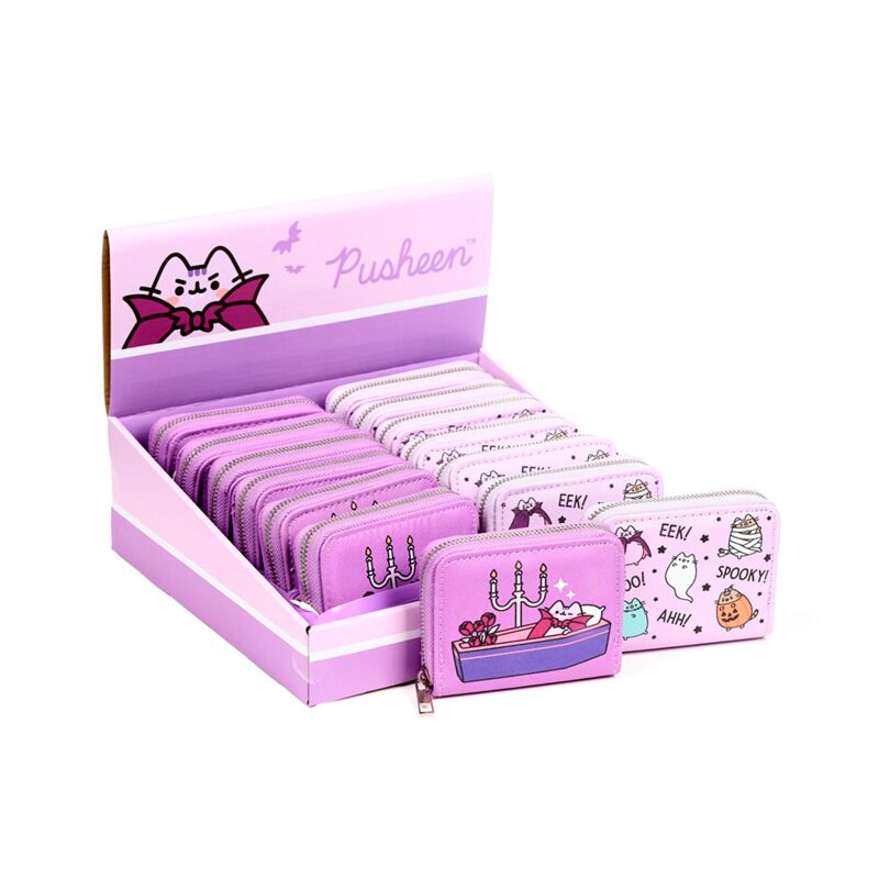 Pusheen the cat denarnica za noč čarovnic na zadrgo - majhna