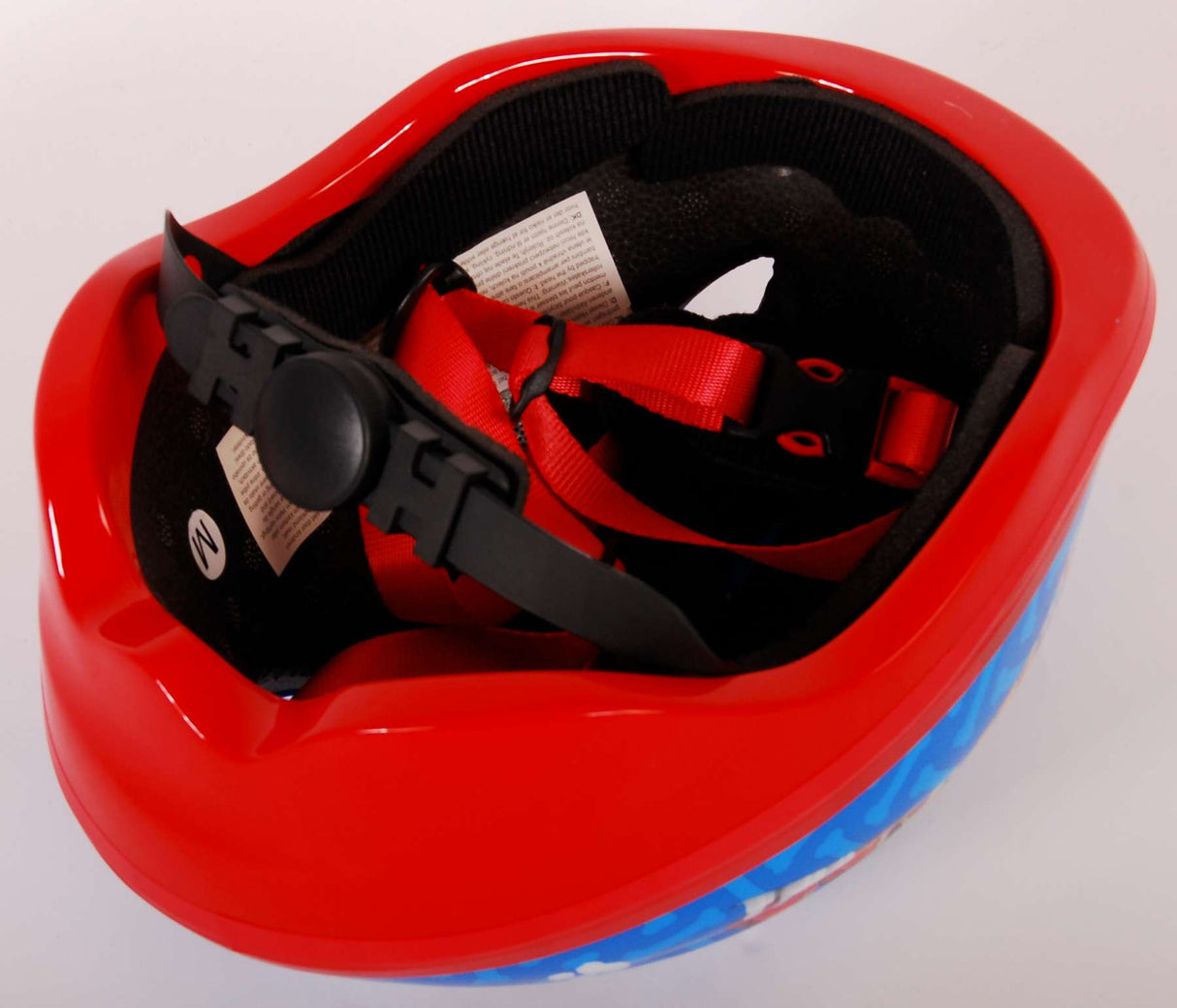 Volare boys bicycle helmet blue red 51-55 cm