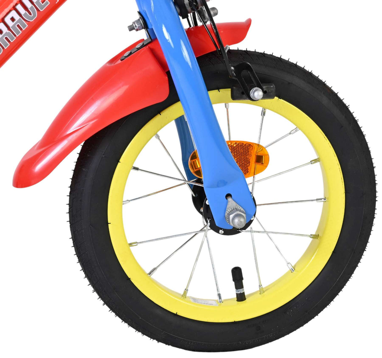 Paw patrol kinderfahrrad - jungen - 12 zoll - rot blau