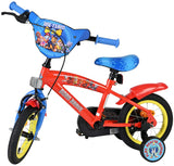 Paw patrol kinderfahrrad - jungen - 12 zoll - rot blau