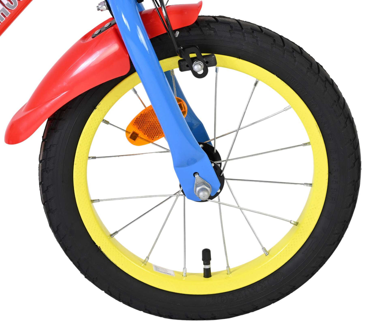 Paw patrol kinderfahrrad - jungen - 14 zoll - rot blau