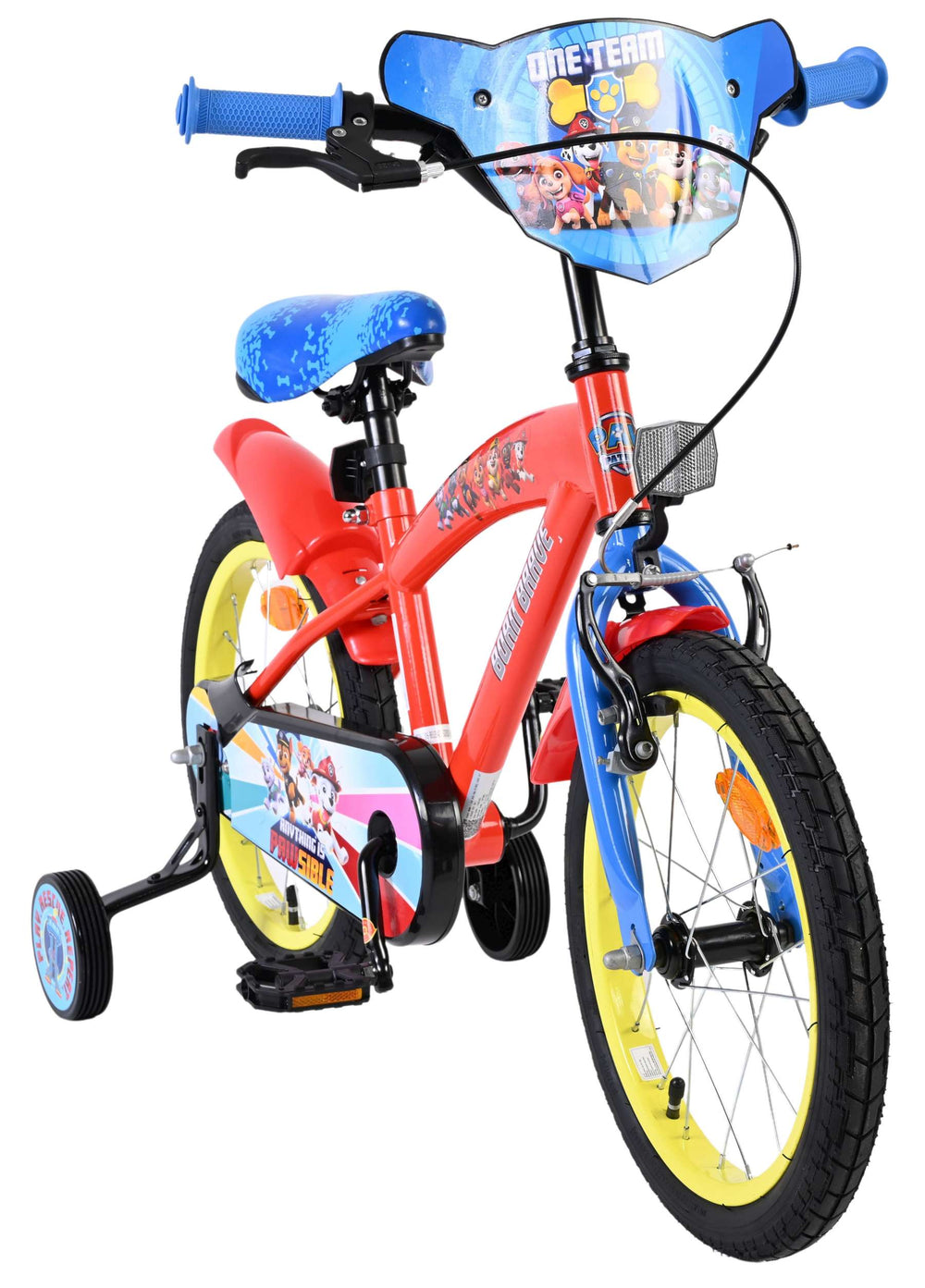 Paw Patrol children's bike - boys - 16 inch - red and blue