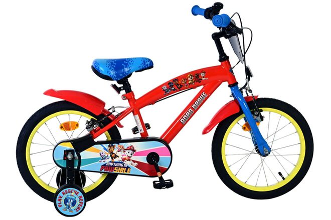 Paw Patrol children's bike - boys - 16 inch - red - two hand brakes
