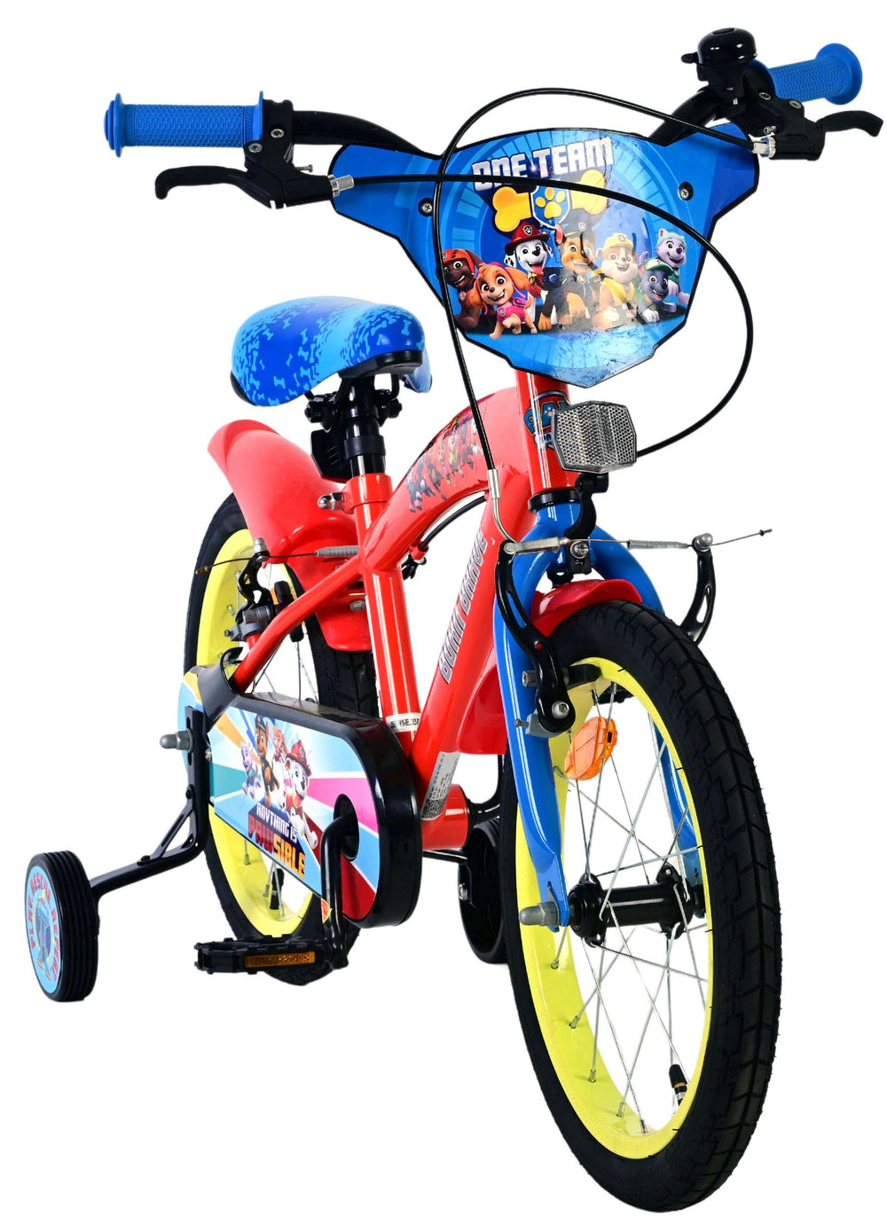 Paw Patrol children's bike - boys - 16 inch - red - two hand brakes