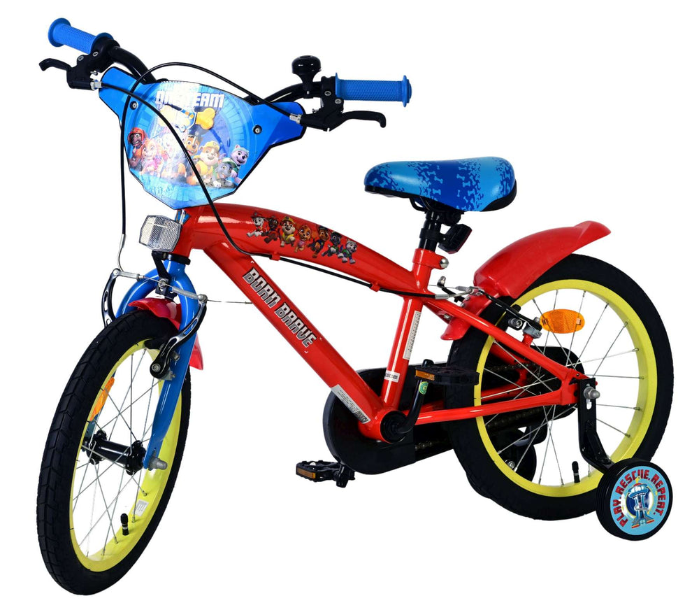 Paw Patrol children's bike - boys - 16 inch - red - two hand brakes