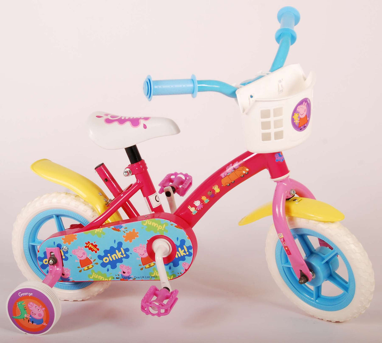 Otroško kolo Peppa Pig - dekleta - 10 palčna - roza modra - lovca