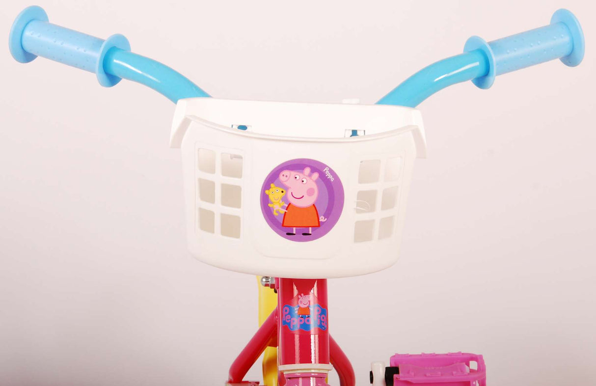 Peppa Pig Children's Bicycle - Girls - 10 Inch - Pink Blue - Trapper