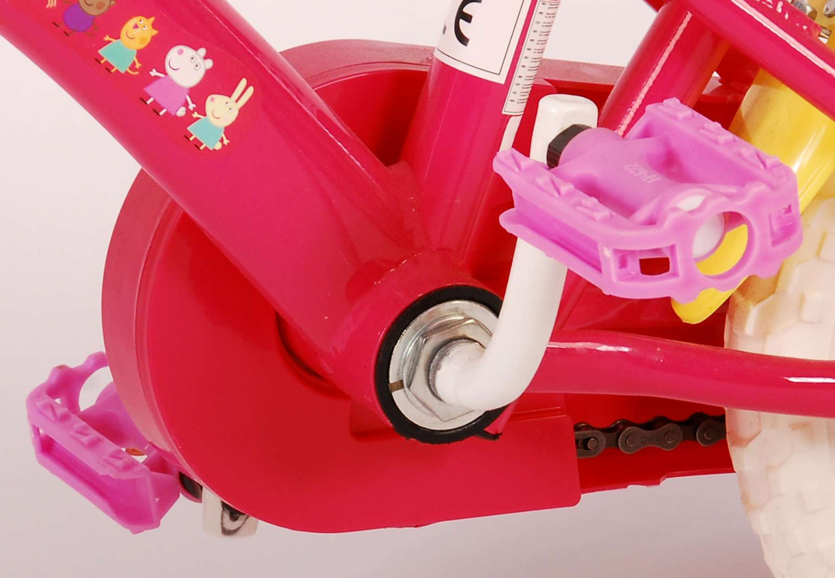 Peppa Pig Children's Bicycle - Girls - 10 Inch - Pink Blue - Trapper