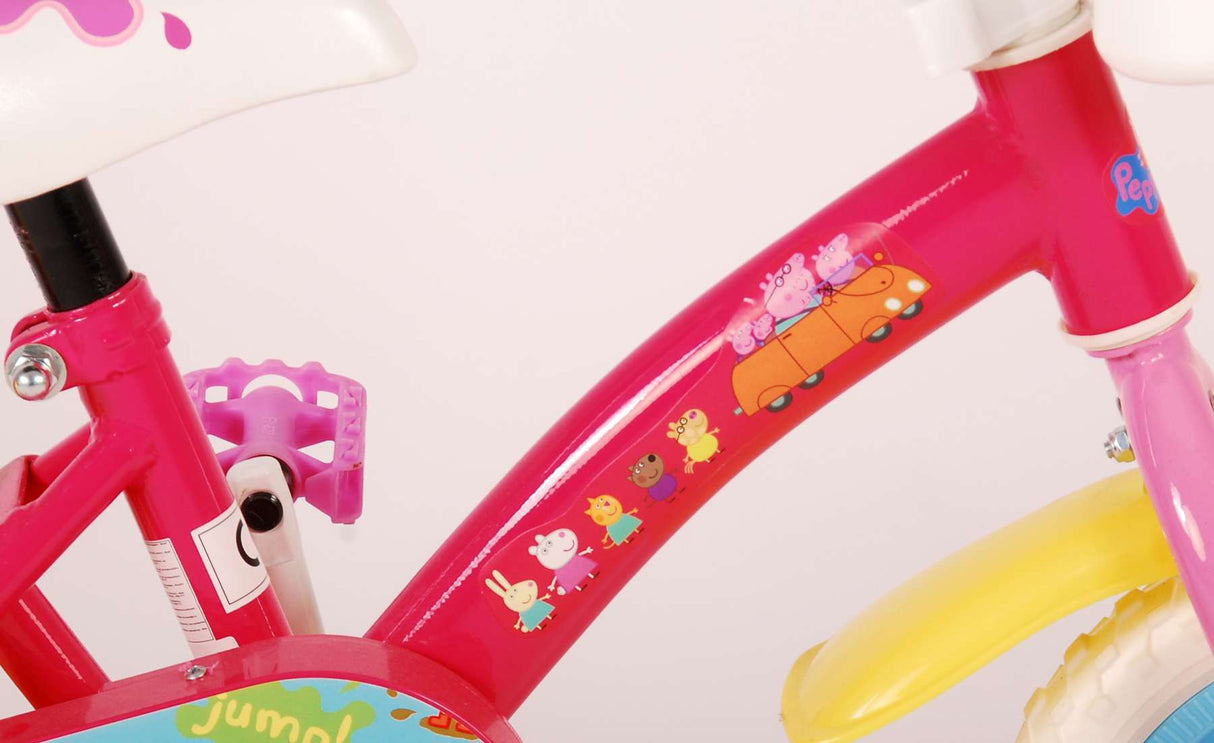 Otroško kolo Peppa Pig - dekleta - 10 palčna - roza modra - lovca