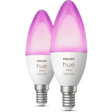 Philips Hue Hue Hue Candela sciolta E14 Colore bianco 2 pacchetti