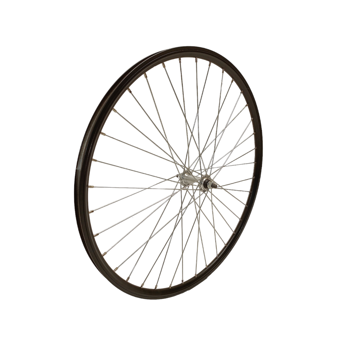 Ruota anteriore 28 x 1 3 8 bordo alto in alluminio, argento