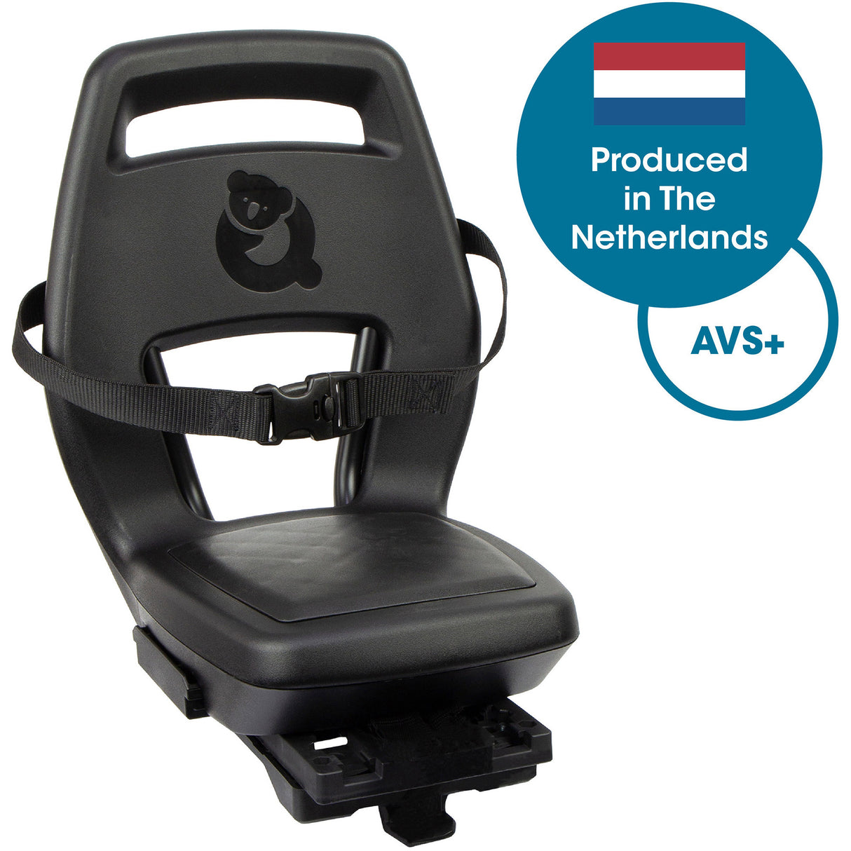 Qibbel achterzitje junior 6+ avs+ zwart