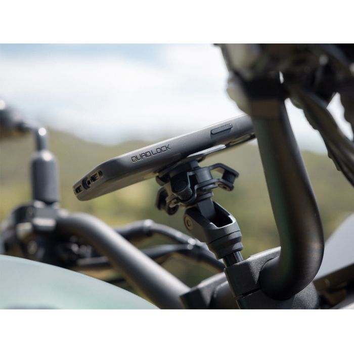 Quad lock motorcycle handlebar clamp mount pro