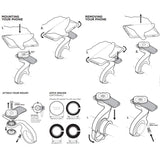 Quad lock out front mount
