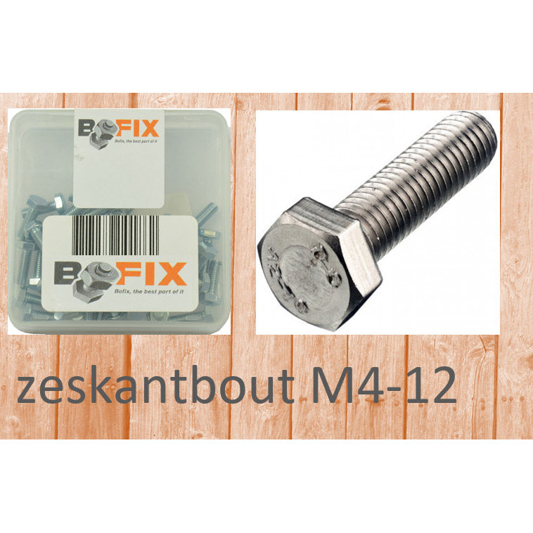 Bofix kuusiokolopultti m4x12 (50 kpl)